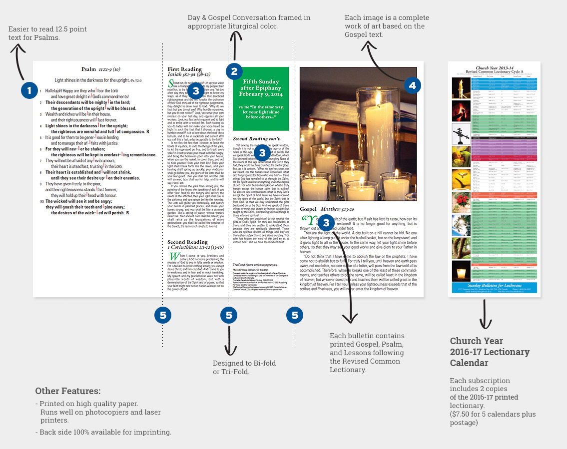 church bulletin layout